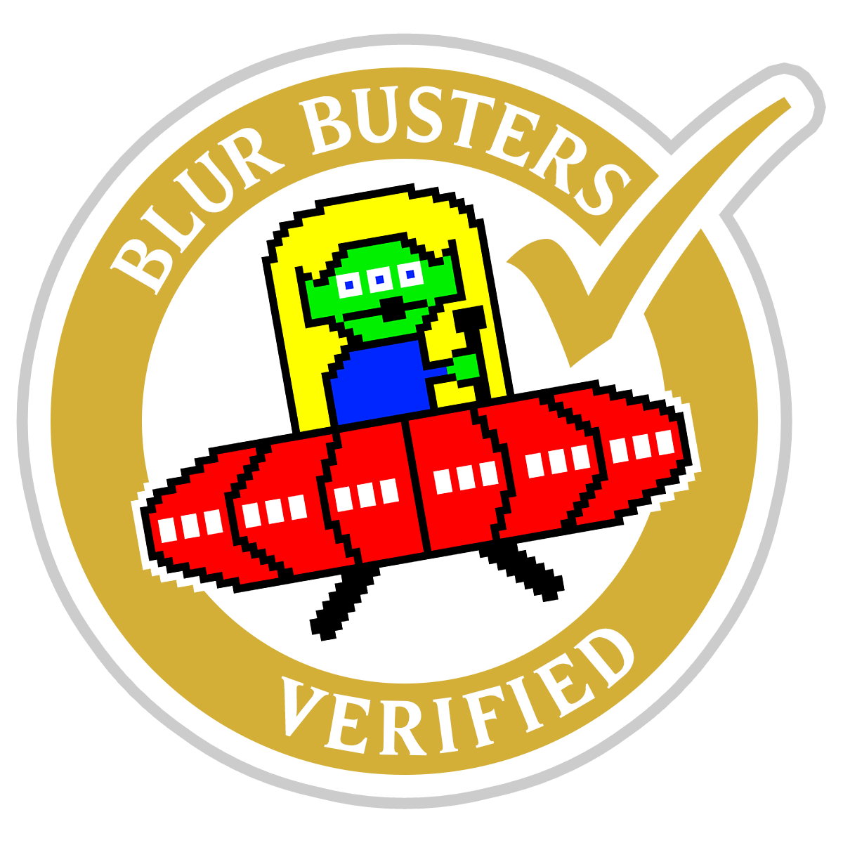 Logo certified by Blur Busters Verified Gold